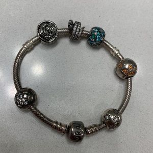 Pandora chains with 6 charms